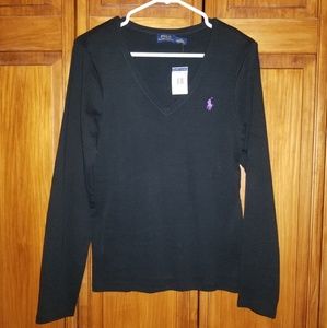 Polo by Ralph Lauren Long Sleeved Vneck Shirt